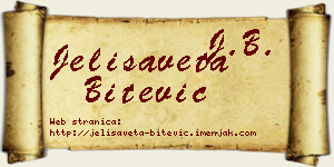 Jelisaveta Bitević vizit kartica